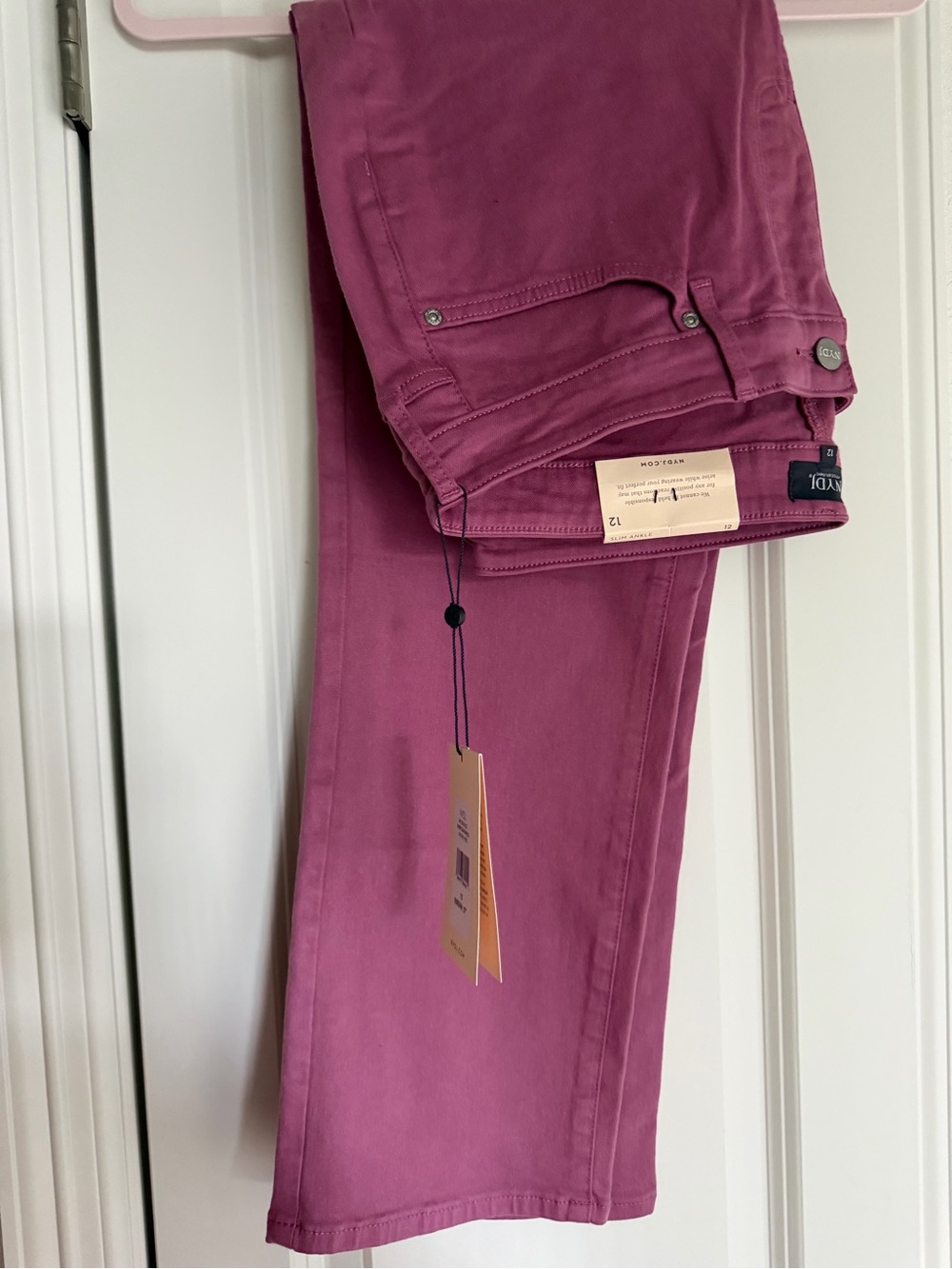 NYDJ Women's Slim Straight Jeans in Mauve Haze